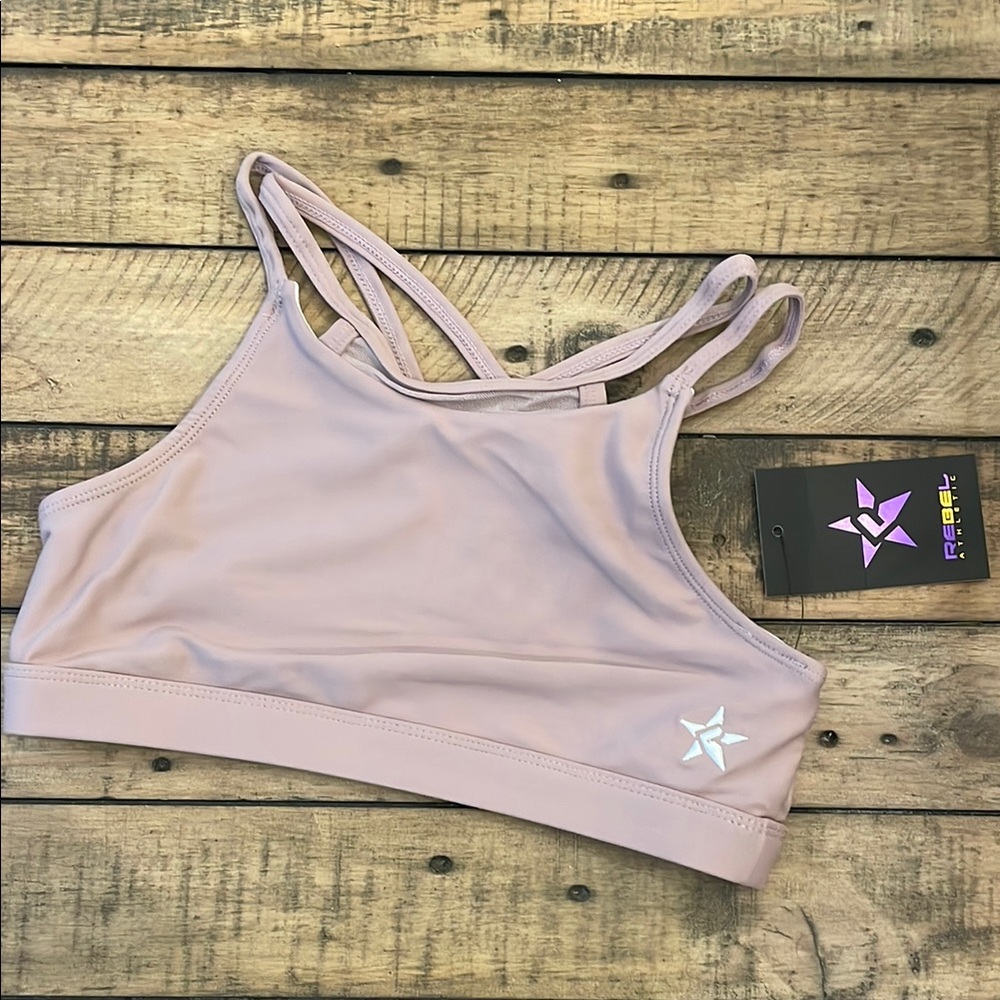 REBEL Pink Sports Bra Seamless Comfort